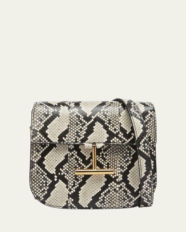 Tara Mini Crossbody Bag in Python-Printed Leather